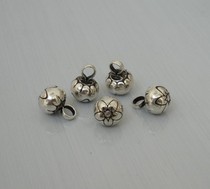 Silver buckle Ornament Accessories Woven Bracelet Silver Buckle Accessories 925 Silver Flower Beads Pendant Pentagram