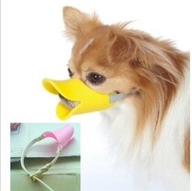 Pet anti-biting soft mask Anti-picking and anti-barking Super funny duck muzzle VIP pet supplies