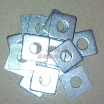 Galvanized square angle code gasket square with hole inner diameter 12mm specification 3*30 * 30mm