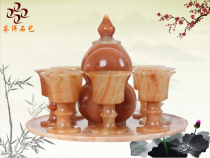 Natural Ice Flower Jade Crafts Wine Gift Box Gift Ornaments are only for viewing specials