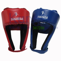 Sanda protective helmet KS511 Muay Thai martial arts fighting Taekwondo karate protective headgear red and blue Kangrui direct sales