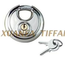Stainless steel round cake lock Round lock Round lock Padlock Warehouse door lock Motorcycle lock Room door safety lock Anti-shear