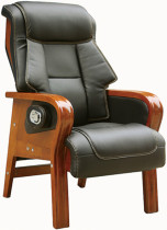  Office chair with feet can lie on the boss chair lift rotating seat Home leisure computer chair paint wooden chair leather chair