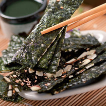 Taiwan imported snacks seaweed almond chips original 40g Ready-to-eat seaweed non-fried whole vegetarian products