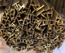 Decorative copper strip on the door Inlaid card strip on the door T-shaped copper strip TV background inlaid copper strip background pressure strip