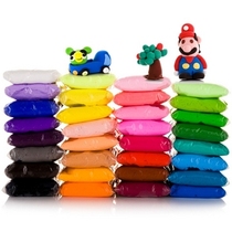 24 color Ultra Light clay childrens toys handmade Plasticine color mud space mud ooocot 1000g pack