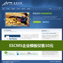 ESCMS boutique template only sells 10 yuan ASP website source code whole station template Enterprise website