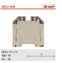 WDU 50N WDU 70N 35 Weidmiller compact terminal 1820840000