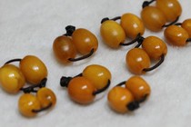 Qing early Old Beeswax jujube beads can be used as a beautiful disciple 1300 yuan a pair