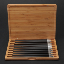 NEWREA NEW SHARP Stainless Steel Uwood Chopsticks Fashion subsection Warhead Robust Durable Collection Gift