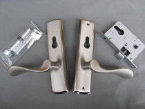 Wooden Door Room Door Lock Indoor Door Lock Handle Lock Door Handle 86-88 Small 50 Double Tongue Door Lock Aluminum Alloy Handle Lock