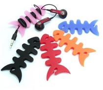 Small fish bone Winder earphone winding small clip fish bone Winder fish bone entanglement