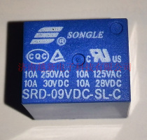 Spot Songle relay SRD-09VDC-SL-C original T73 9V relay SRD-9V relay