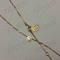  Hong Kong Cartier counter cartier 18K gold single diamond necklace B7215500 large model