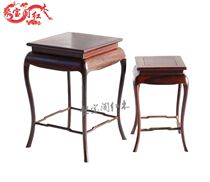 Mahogany stone Jade Jade Jade antique Cudas teapot solid wood square base crafts jewelry ornaments