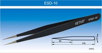 VETUS 110mm Pointed Tweezers ESD-10 Stainless Steel Antistatic Tweezers