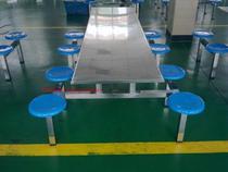 Factory direct stainless steel dining table and chair Fast food dining table and chair Staff dining table and chair Student dining table