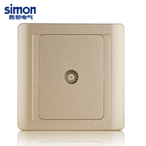 Simon Switch Socket 55 Series Champagne Gold Lightning Protection TV Socket N55114-56
