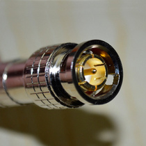 Welding black gold plated copper core gold plated BNC head video head monitoring American 75-5