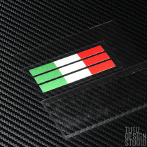 TUTU car sticker-46 Rossi Italian flag strip 3-Pack motorcycle reflective decal sticker