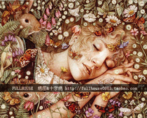 Cross-stitch electronic graph redraw source file-Princess assleep Princess fell Asleep