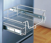 Special custom pull basket Non-standard size stainless steel pull basket Single-layer flat basket cabinet pull basket