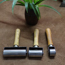 DIY Handmade Leather Tool Roller Roller Roller Side Instrumental Leather Close Roller Press Crewler