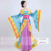 Don Loaded Hanfu Fairy Dress Dons blue Guido Costume Waitresses Big Tug Tail Stage Play in Costume Photography