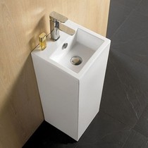 Small washbasin Column basin One-piece ceramic washbasin Small space small apartment washbasin basin