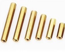 M3 copper column double pass copper column flat head copper column hollow copper column hexagonal copper stud isolation column