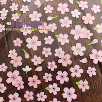 Korean stationery Japanese romantic cherry blossom DIY Japanese sticker photo album Diary Handbook decoration stickers sticker