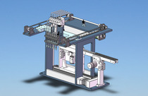3D Diagram of Handling Mechanism of Non-standard Automation Equipment Electronic Equipment