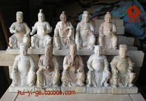 Sixty Jiazi White Blank 03 60 yuan Chen lacquer thread carving gold wood carving Buddha statue 20cm