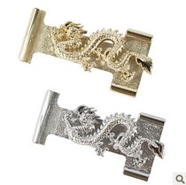 Belt head Smooth buckle Belt buckle Mens belt buckle Pants belt head Wear-resistant buckle Head plate buckle Dragon buckle