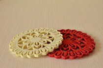 Creative non-woven felt padded tea cup mat absorbent fabric coaster non-slip insulation mat table mat