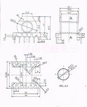 ER2828 transformer EC2828 horizontal 6 6 Bakelite skeleton