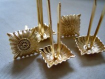 Original style Deutsche Wire Epaulettes Golden Stars (16mm) Prussian Epaulettes Bath Stars