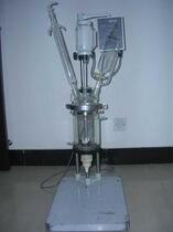 Double glass reaction kettle S212-2L double layer glass reaction kettle 2L plant price direct
