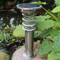 Outdoor waterproof stainless steel ultra-bright solar LED grass terrace lamp garden lamp courtyard light meadow Villa District