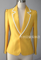 Cloth impression tailor-made female host on camera announcer art examiner interview small suit QB6131