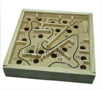Chinese New Year gift wooden childrens educational toys difficult steel ball walk 12X12 maze game chess students