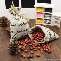 Photography Props English Linen Bag Coarse Linen Bag Five Grain Seed Bag Jewelry Bag Little Cloth Bag 13 5 * 10cm