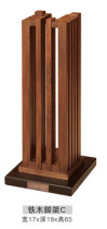 Jazz rack iron wood C black walnut speaker Solid wood surround tripod Tripod speaker bracket Freight to pay