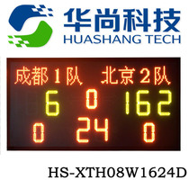 (Huanshan Science and Technology) All-outdoor basketball competition Electronic capsized scoreboard scoreboard 24 s HS-XTH08W1624D