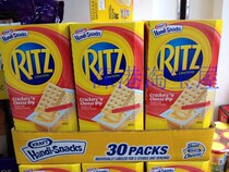 US imports KRAFT Kraft RITZ Cheese Crisp Cookie 810g 30 Small packets * 27g Cheese Biscuit