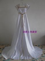 Anime protagonist costume) fate zero series Alice Phil white long dress cosplay suit