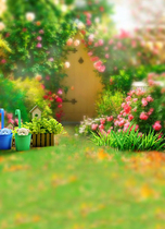 Childrens photography background cloth outdoor landscape grass green theme 100 days photo studio baby photo background paper 1062