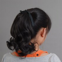  Simulation hair short curly ponytail wig Female tied thick fluffy small waves short ponytail matte wig ponytail