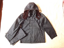 Special price sea ship cold suit cover waterproof windproof windbreaker Navy blue jacket with plush hood