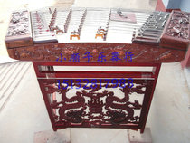 Factory direct national musical instrument professional 402 mahogany relief Dragon yangqin gift box rack wrench bamboo